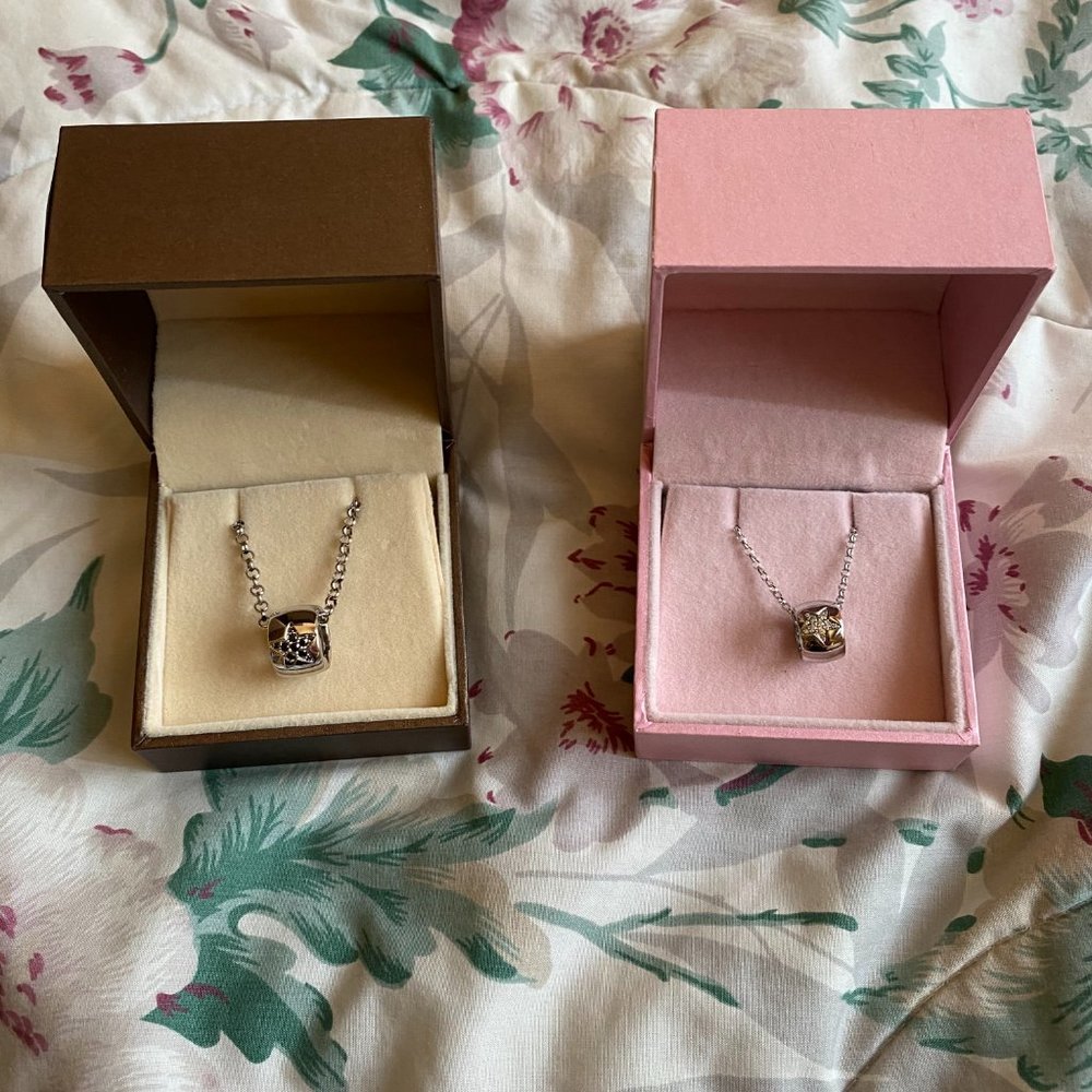 Silver Couple Necklace